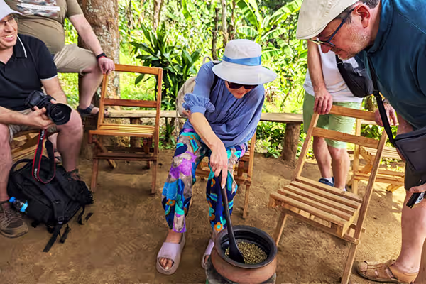 Evening cooking class in Bangata village